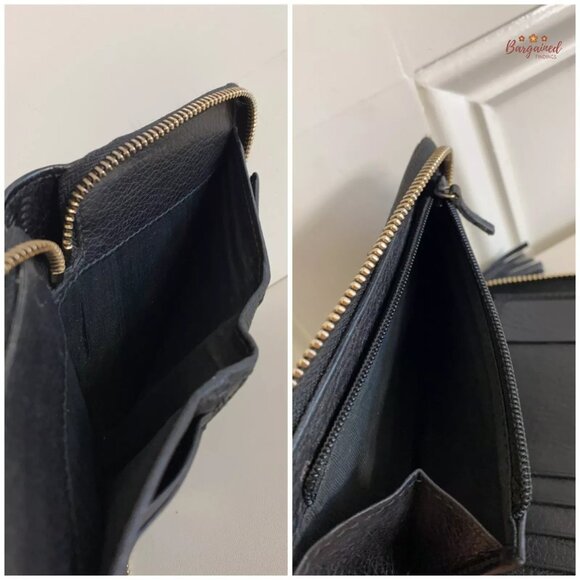 Authentic GUCCI Black Leather Soho Interlocking G Medium Zip Around Wallet - Picture 11 of 14